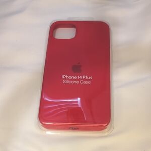 Apple iPhone 14 Plus Silicone Case - Vibrant Red